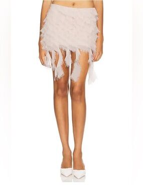NWT LOBA Adara Mini Skirt in Blush Designer